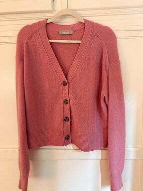 Everlane Pink Cashmere Cardigan, Size M